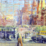 Moskau im Spiegel (Acryl auf Leinwand, 50 x 60 cm)