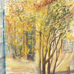 Fensteransicht 2 (Aquarell auf Aquarellkarton, 30 x 40 cm)