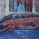 Paar. Bleistift, Acryl und Ölkreide auf Papier, 48x36