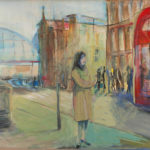 London moves. Acryl auf Karton und Holz, 49x26