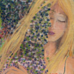 Der verpixelte Mann (Acryl auf Karton, 25 x 35 cm)