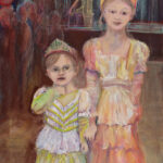 Mias erster Kinderfasching (Acryl auf Leinwand, 50 x 70 cm)