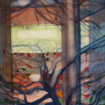 Nächtliche Beleuchtung in Buenos Aires (Aquarell, 25 x 31 cm)