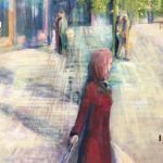 Working girl, Acryl auf Spanplatte, 50×80